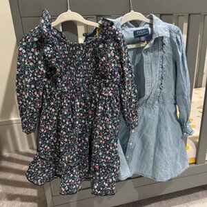 Polo Ralph Lauren Designer Girl's Dresses (Quantity 2, Size 3T) ($130 Value)